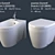 Duravit Starck 2 Toilet Bidet Combo 3D model small image 1