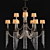 Cascades Collection 16-Light Chandelier 3D model small image 1