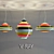 Multicolored Metallic Pendant Light 3D model small image 3