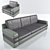 Cozy Living Set: Sofa & Armchair 3D model small image 1