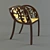 Elegant Arjuna Chair 3D model small image 1