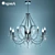 Elegant Albina Chandelier by Osgona 3D model small image 1