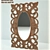 Artisan Carved Mirror 3D model small image 1