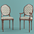 Sleek Lattice Design Chair 3D model small image 1