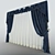 Elegant Classic Curtain 3D model small image 1