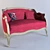 Compact Classic Sofa 3D model small image 3