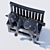 Cozy Decor: Sleeping Cat 3D model small image 2