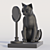 Reflective Feline Decor 3D model small image 2