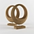 Elegant Wood Ring 3D model small image 1
