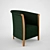 Elegant Armchair with Texture 3D model small image 1
