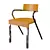 Exde Gazzella Chair: Sleek and Compact 3D model small image 2
