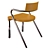 Exde Gazzella Chair: Sleek and Compact 3D model small image 3