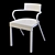 Exde Gazzella Chair: Sleek and Compact 3D model small image 4