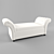 Elegant Crystal Bench 3D model small image 1