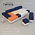 Modular Tetris Sofa: Designed by Stefano Grasselli 3D model small image 1