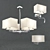 Norte Light Collection: Chandelier & Wall Sconces 3D model small image 1