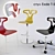 Exde T-Shirt Chair: Stylish and Adjustable 3D model small image 1