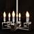 Elegant Ceiling Chandelier: A Versatile Table Lamp 3D model small image 3