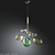 Elegant IDL Bolla Crystal Chandelier 3D model small image 1