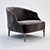 Modern Longhi Beth Armchair 3D model small image 1