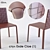 Exde Cloe Chair (2 Pack) - Stylish and Compact 3D model small image 1