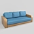 Modern Boston Sofa: Comfort and Style 3D model small image 1