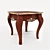 Elegant Radiant Chestnut Court End Table 3D model small image 1