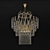 Elegant Crystal Chandelier 3D model small image 1