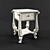 Elegant Volpi Boemia Bedside Table 3D model small image 1