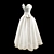 Ethereal Elegance Wedding Gown 3D model small image 1