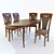 Elegant Sonata Dining Set 3D model small image 1