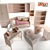 Diva Furniture: Nicole Collection 3D model small image 1