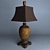 Elegant Bronze Table Lamp 3D model small image 1