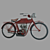 Vintage Indian Motorcycle 1912 3D model small image 2