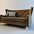 Cozy Two-Seater Sofa 3D model small image 1