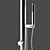 Sleek Jee-O Shower Mixer 3D model small image 3