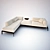 Sleek Modern Sofa: V-Ray Materials 3D model small image 1