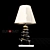 Elegant Black Table Lamp 3D model small image 1