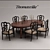 Thomasville Fredericksburg Table and Chair 3D model small image 1