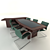 Executive Negotiation Desk 3D model small image 1