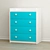 Ocean-inspired Chest of Drawers by Cilek 3D model small image 1