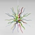 Cangini Tucci Devil Chandelier 3D model small image 1