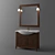 Elegant Bathroom Furniture Set 3D model small image 1