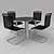 Sleek Office Combo: Desk & Chair 3D model small image 1