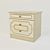 Classic Bedside Table - Victoria 3D model small image 1