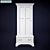 Elegant Ivory Wardrobe: Laura Ashley Clifton 3D model small image 1