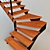 Industrial Loft Staircase 3D model small image 2