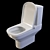 Villeroy&Boch Sentique Toilet: Compact and Stylish 3D model small image 3