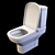 Villeroy&Boch Sentique Toilet: Compact and Stylish 3D model small image 5