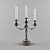 Elegant Metal Candle Holder 3D model small image 1